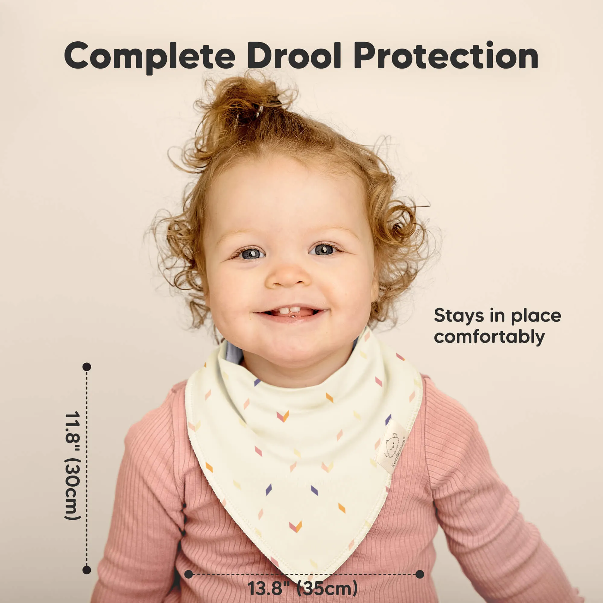 10-Pack Organic Bandana Bibs (Prism)