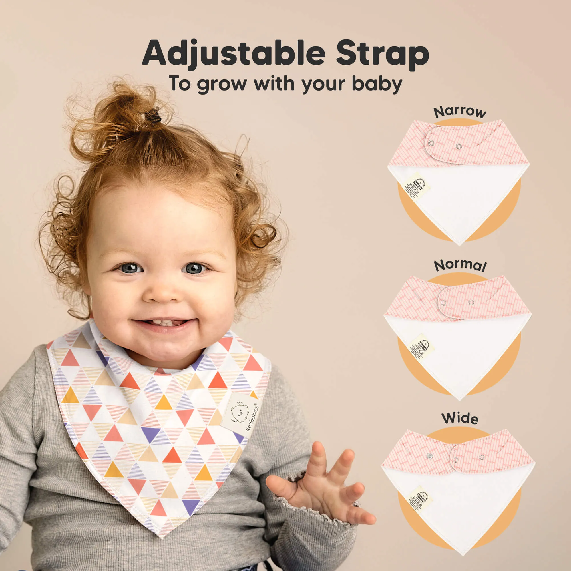10-Pack Organic Bandana Bibs (Prism)