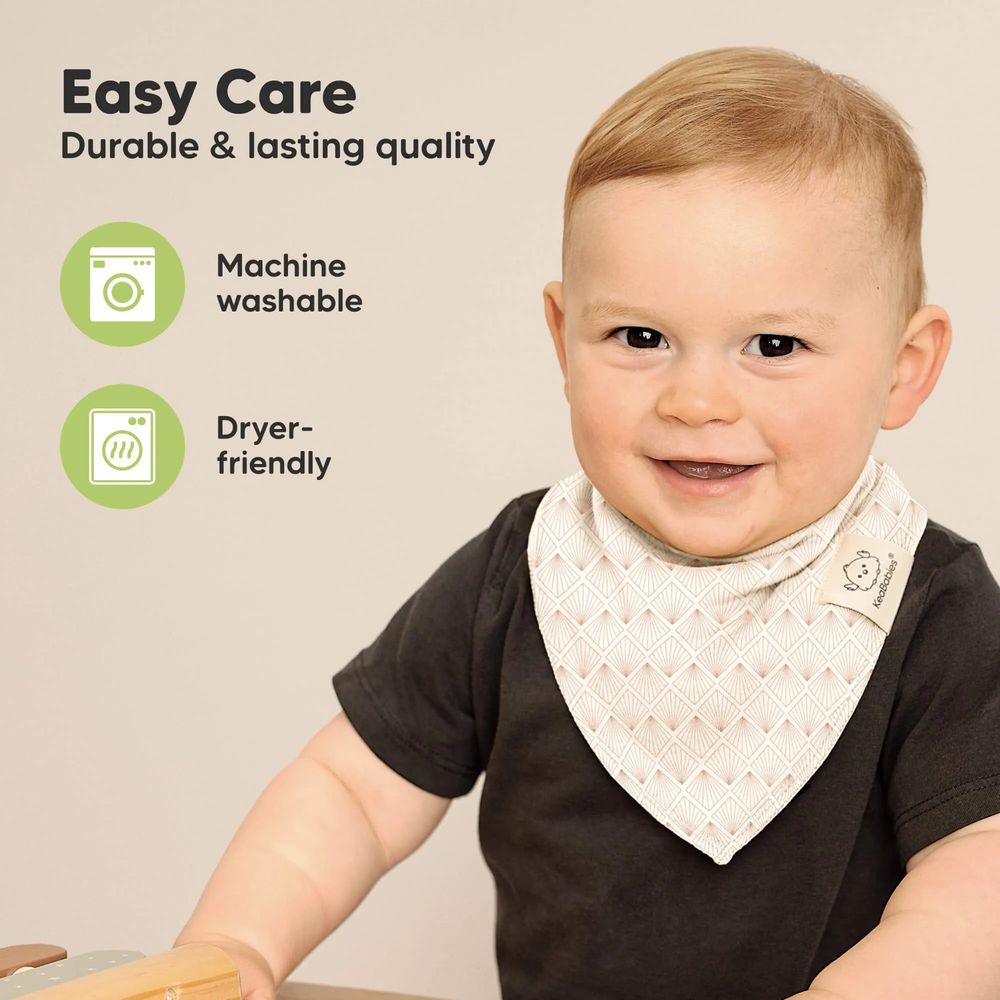 10-Pack Organic Bandana Bibs (Prism)