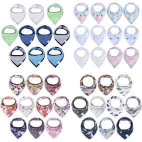 10 Pcs Baby Bandana Drool Bibs