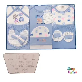 12 Pcs New Born Starter Set In Blue Color