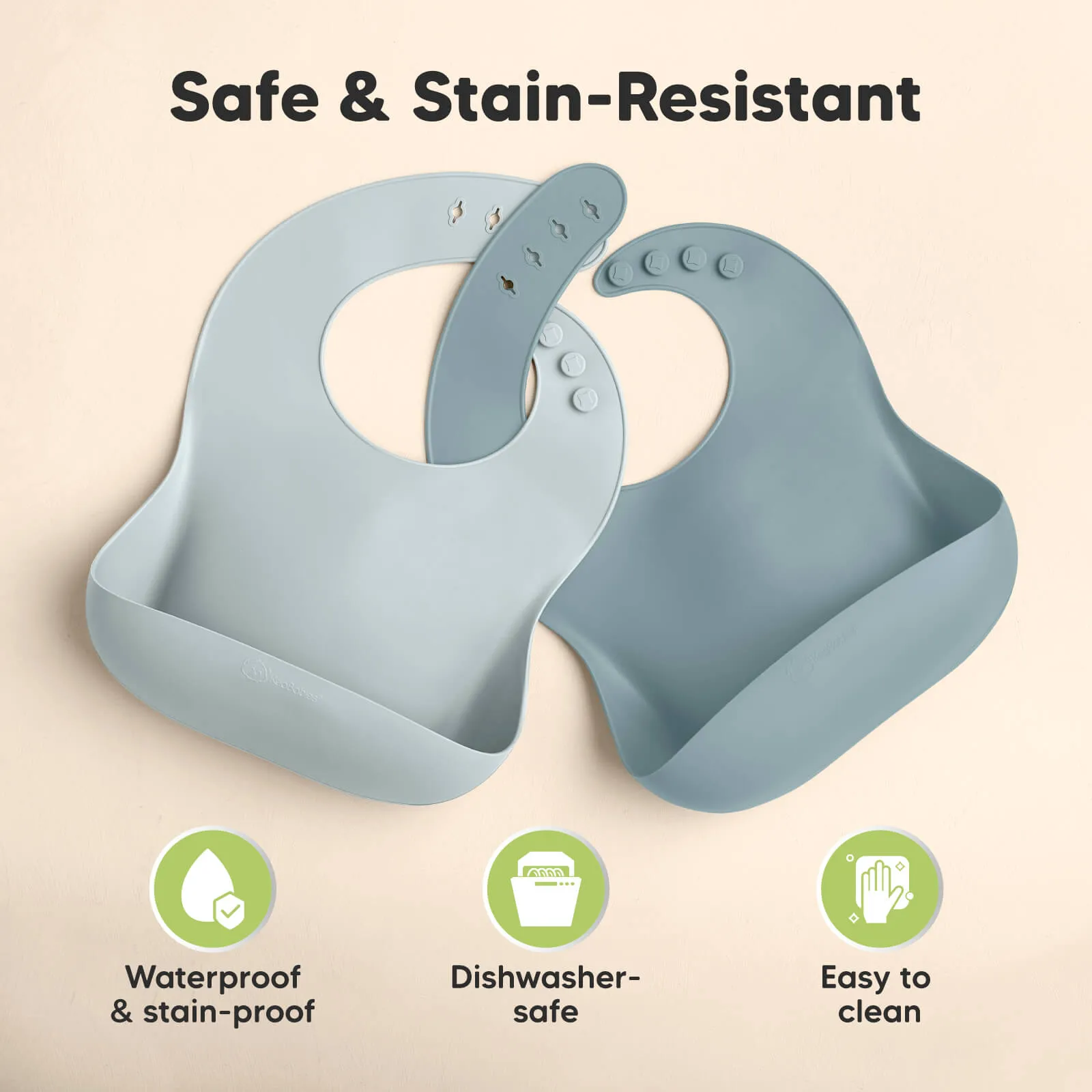 2-Pack Prep Silicone Bibs (Alps)