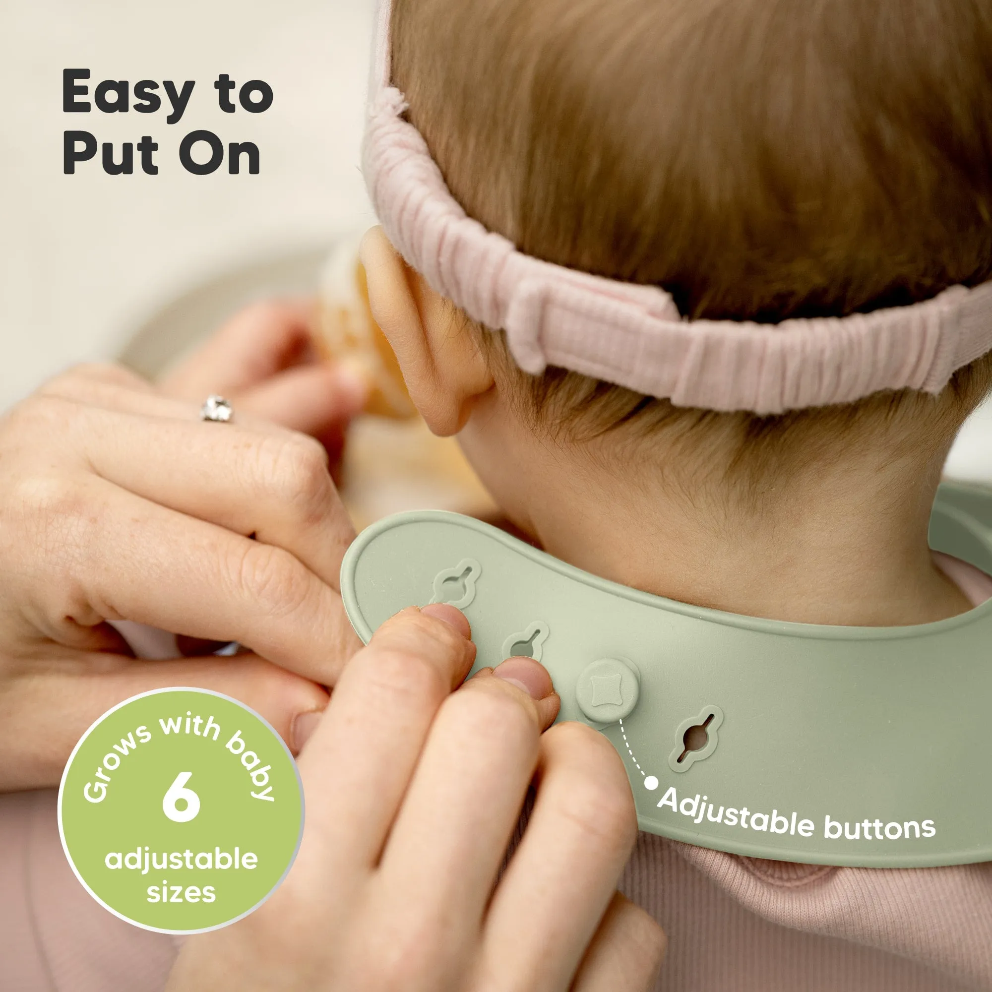 2-Pack Prep Silicone Bibs (Macaron)