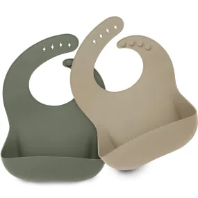 2-Pack Prep Silicone Bibs (Marsh)