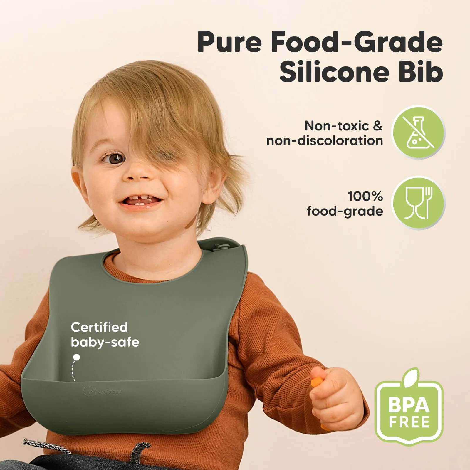 2-Pack Prep Silicone Bibs (Marsh)