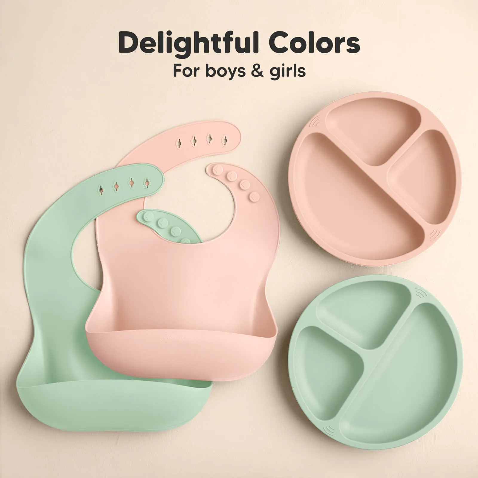 2-Pack Prep Silicone Bibs (Mellow)