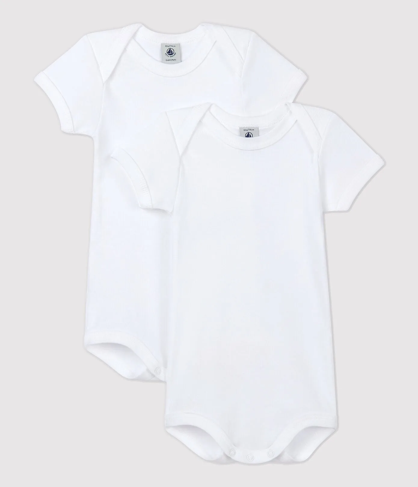 2 Pack Short Sleeve Bodysuits - Petit Bateau