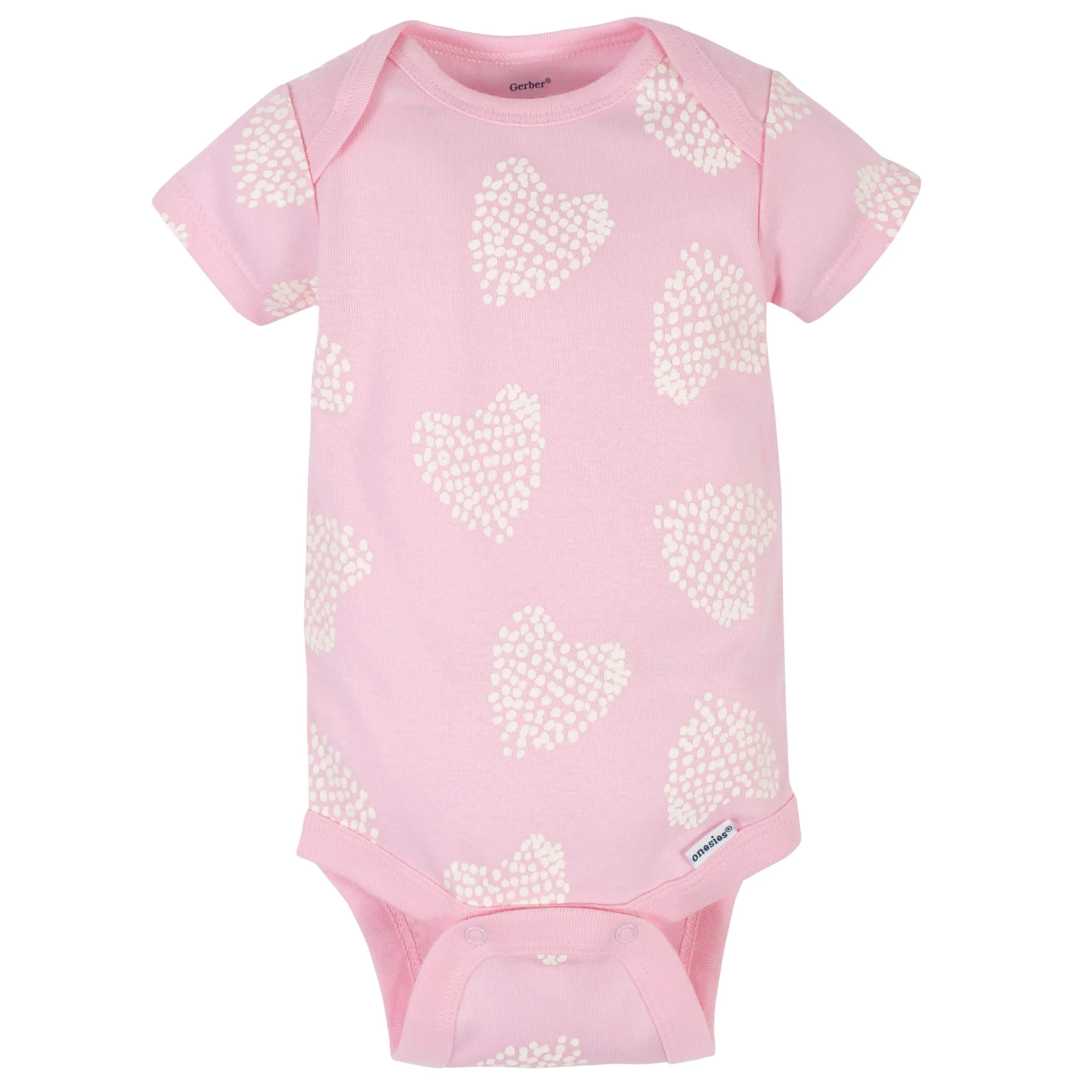 3-Pack Baby Girls Bunny Short Sleeve Onesies® Bodysuits