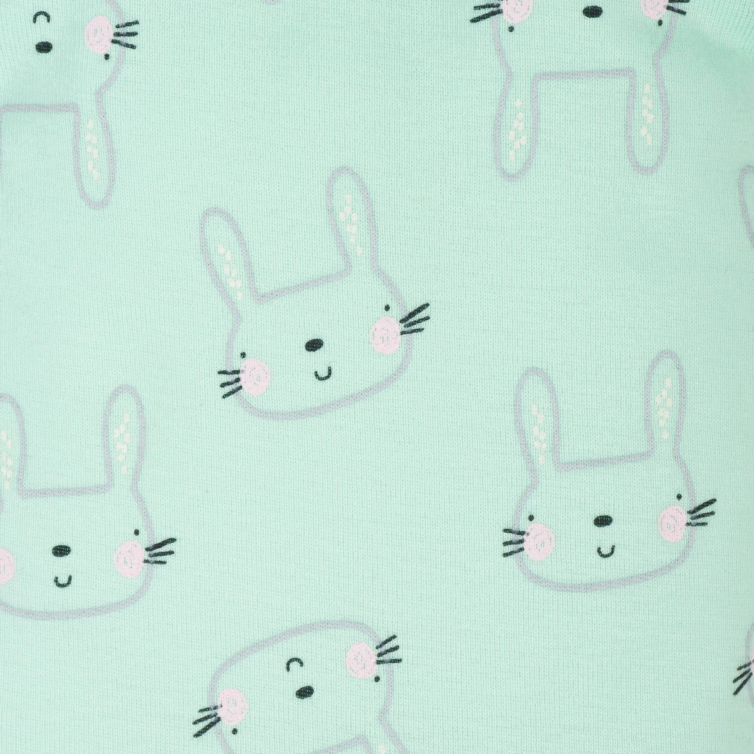 3-Pack Baby Girls Bunny Short Sleeve Onesies® Bodysuits