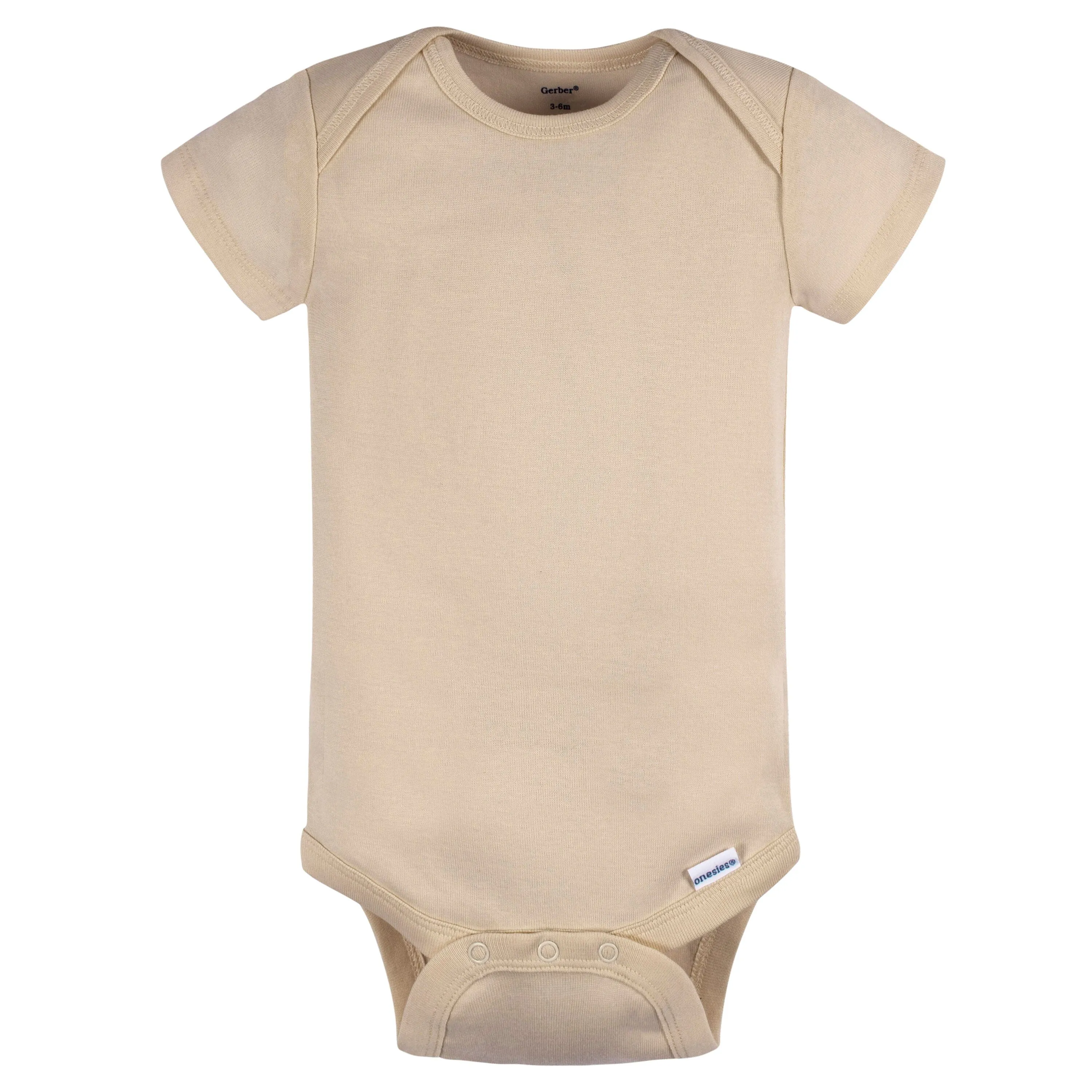 5-Pack Baby Neutral Green/ Brown Short Sleeve Onesies® Bodysuits
