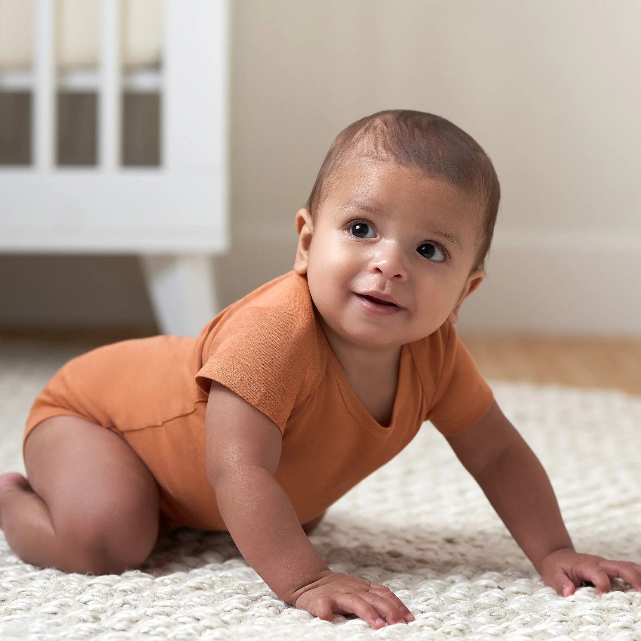 5-Pack Baby Neutral Green/ Brown Short Sleeve Onesies® Bodysuits