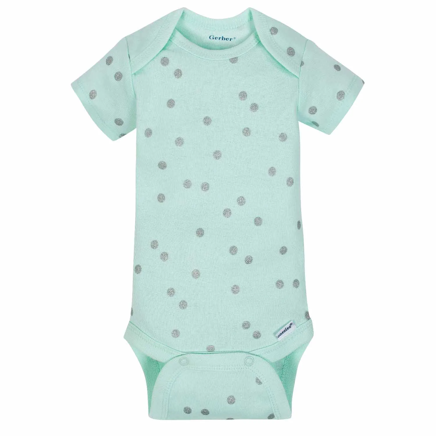 5-Pack Girls Clouds Short Sleeve Onesies® Bodysuits