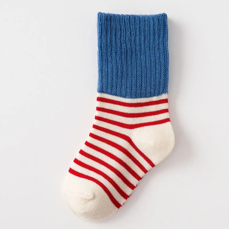 5-pairs Toddler Multi-color Socks