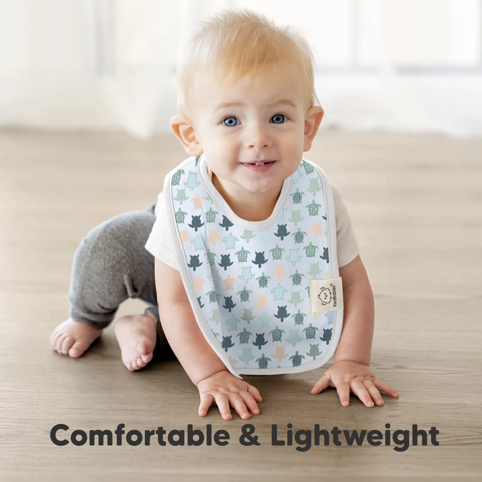 8-Pack Coast Drool Bibs (Beach Day)