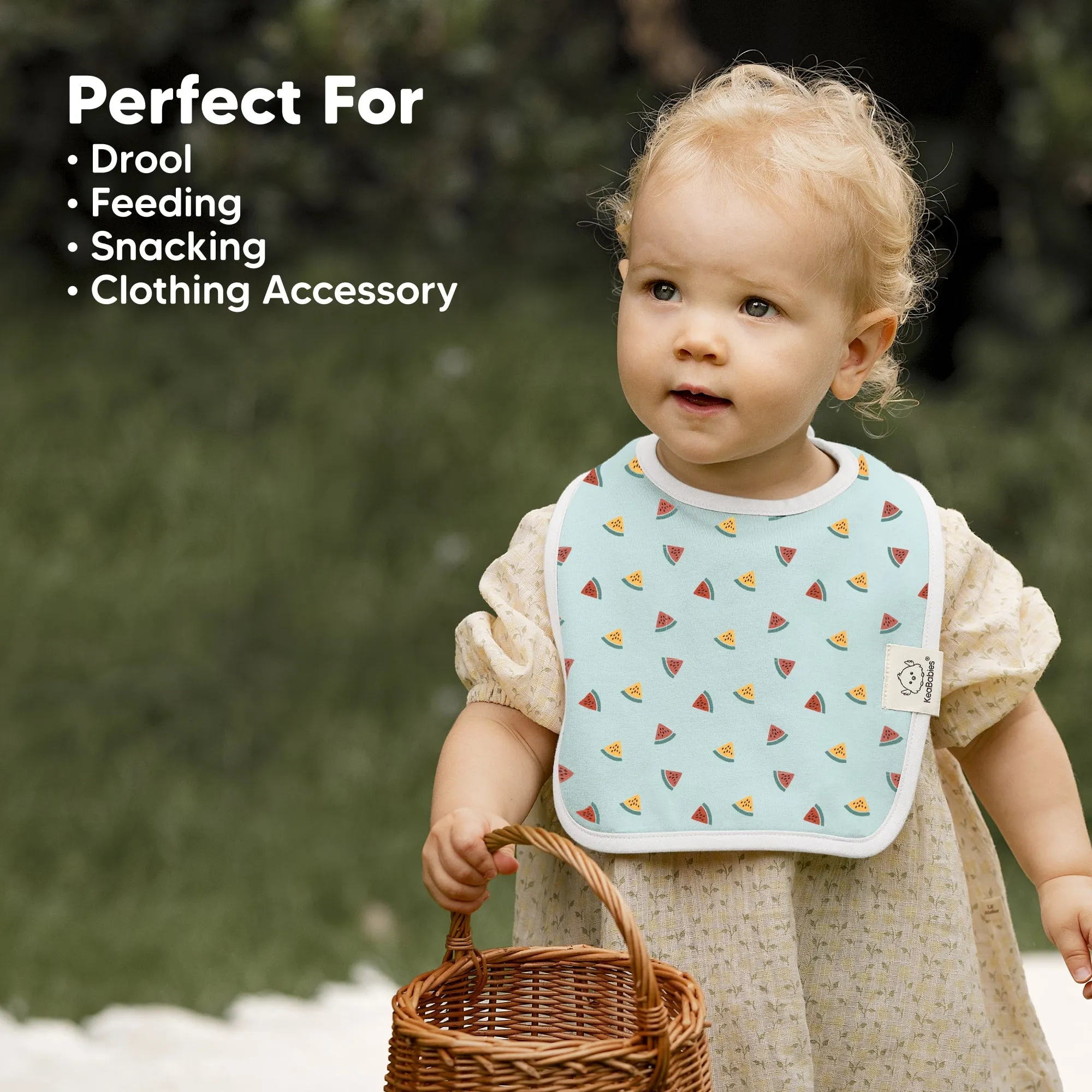 8-Pack Coast Drool Bibs (Beach Day)