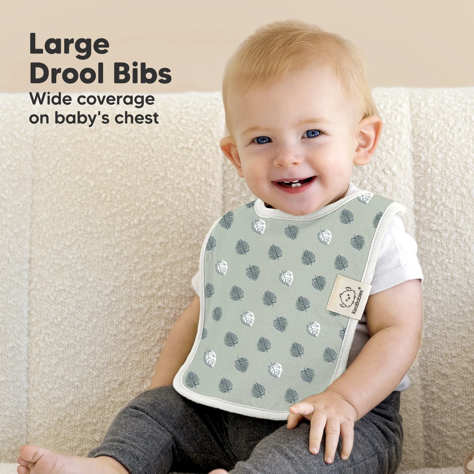 8-Pack Coast Drool Bibs (Beach Day)