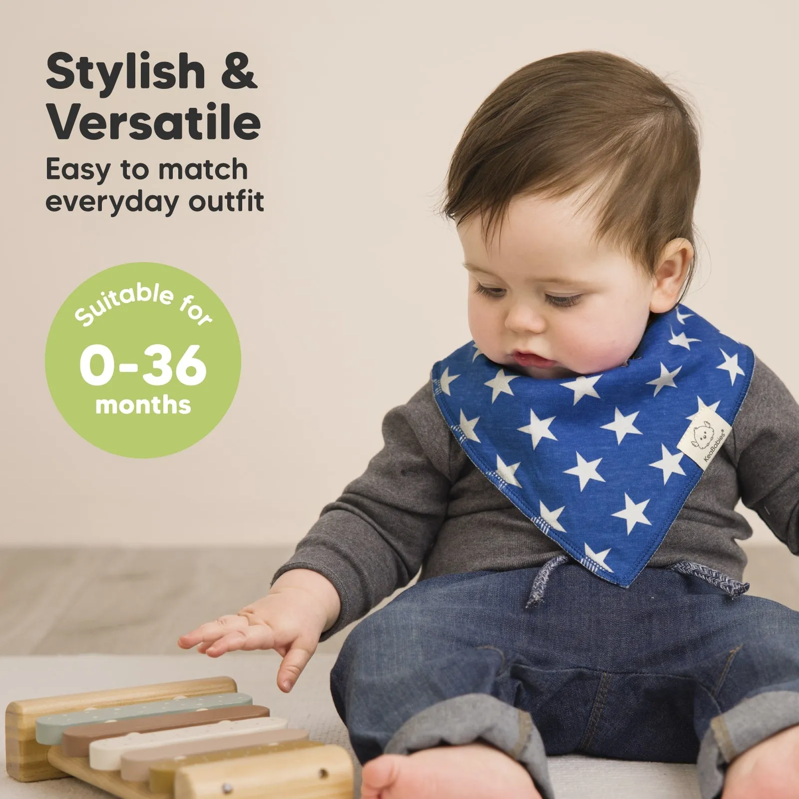 8-Pack Organic Bandana Bibs (Adventurer)