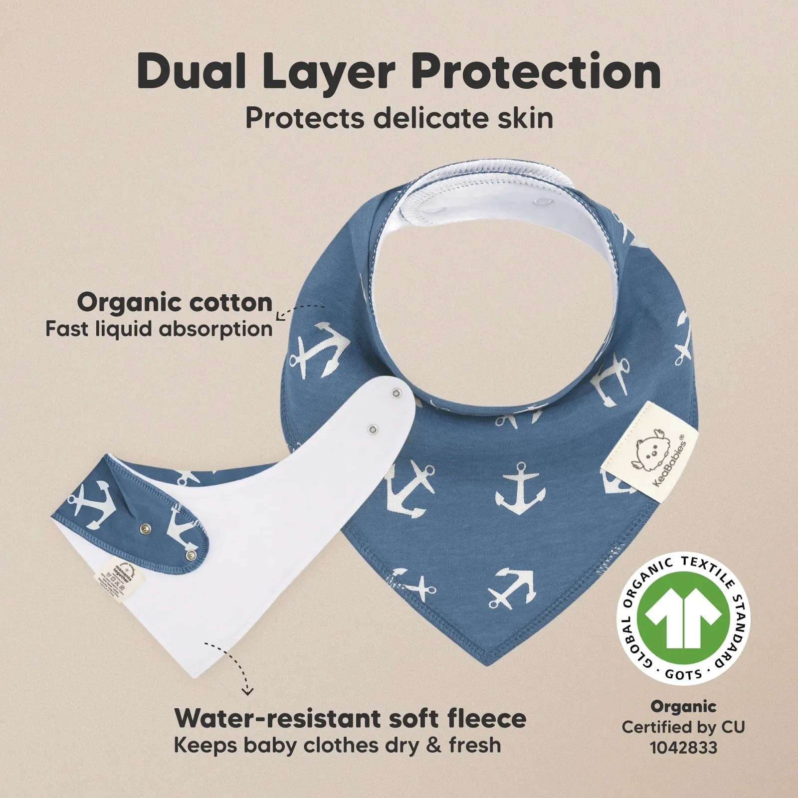 8-Pack Organic Bandana Bibs (Adventurer)