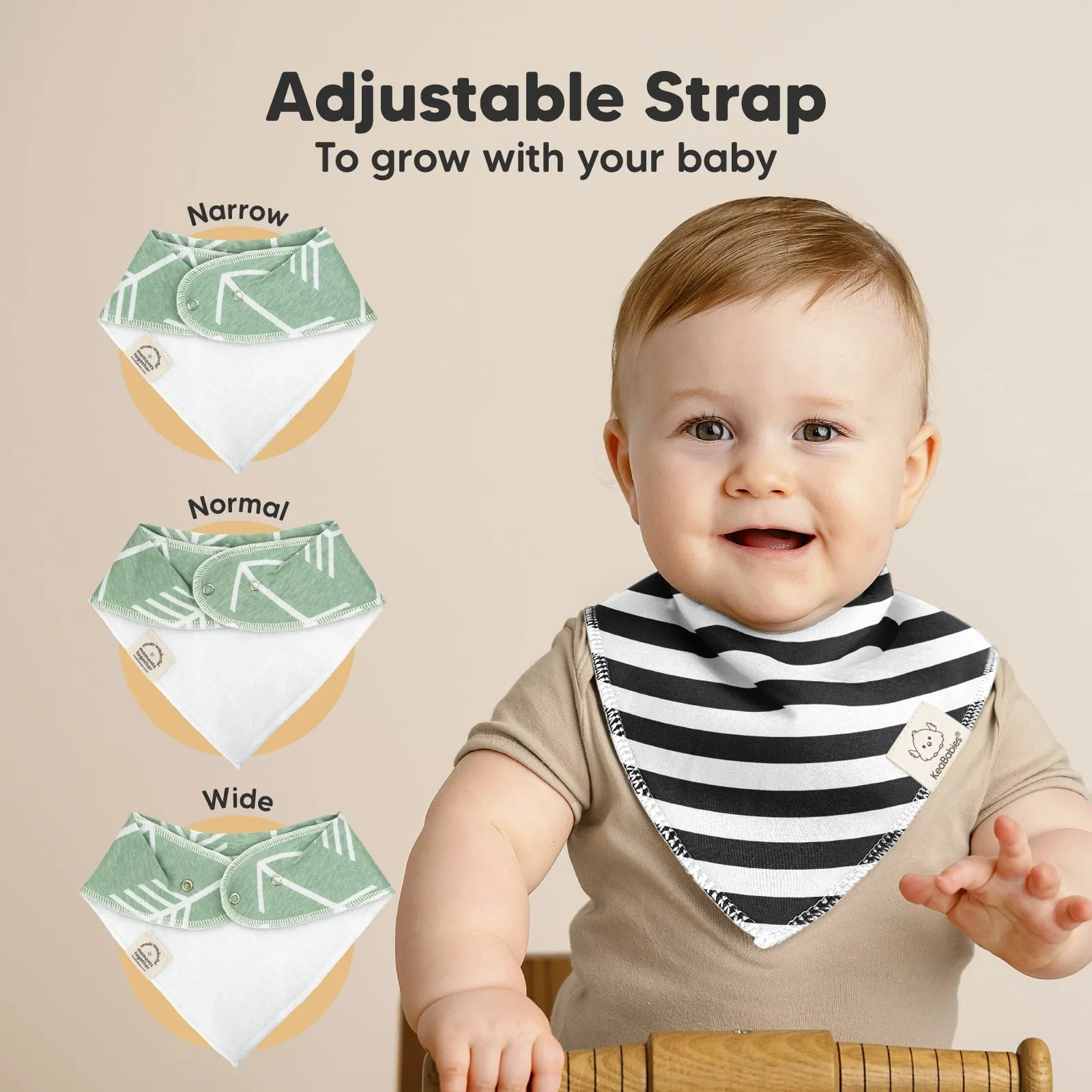 8-Pack Organic Bandana Bibs (Adventurer)