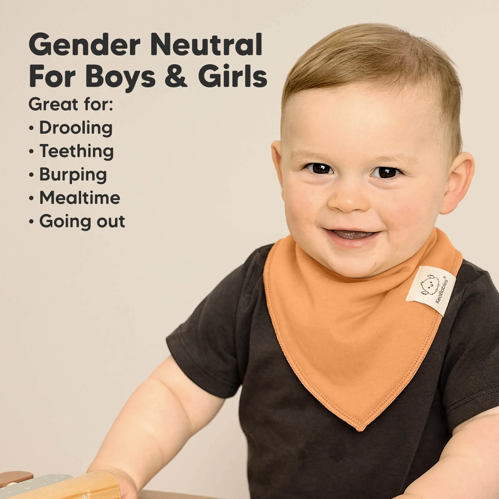 8-Pack Organic Bandana Bibs (Mauve)