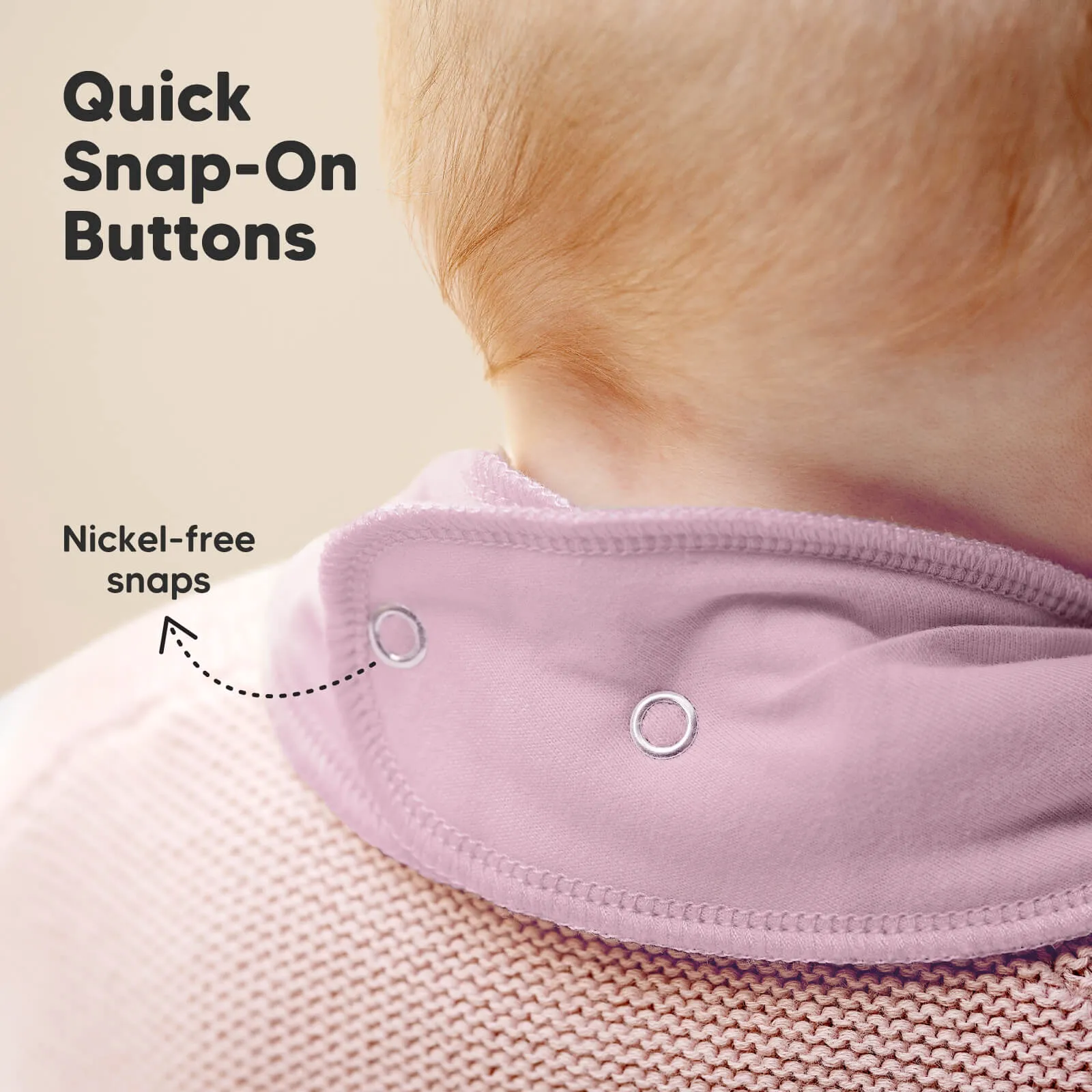 8-Pack Organic Bandana Bibs (Mauve)