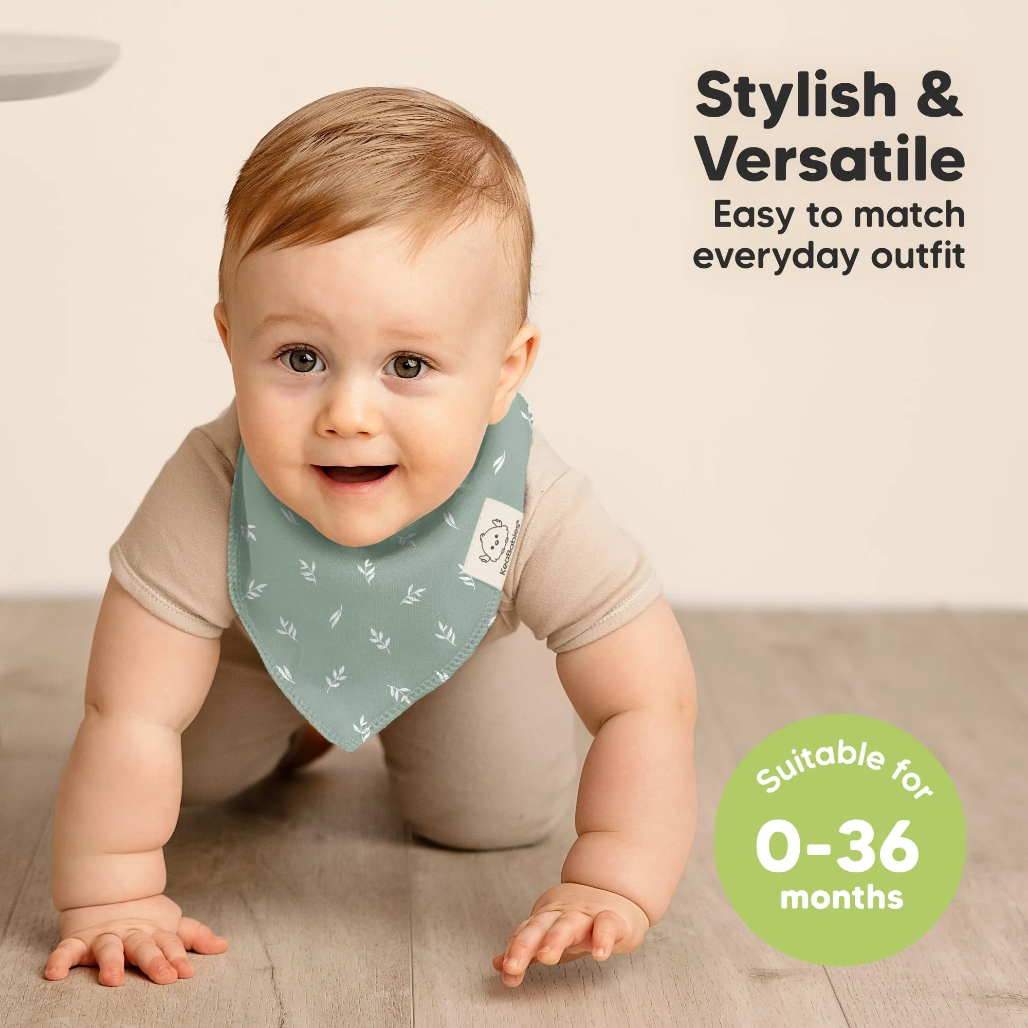 8-Pack Organic Bandana Bibs (Prairie)