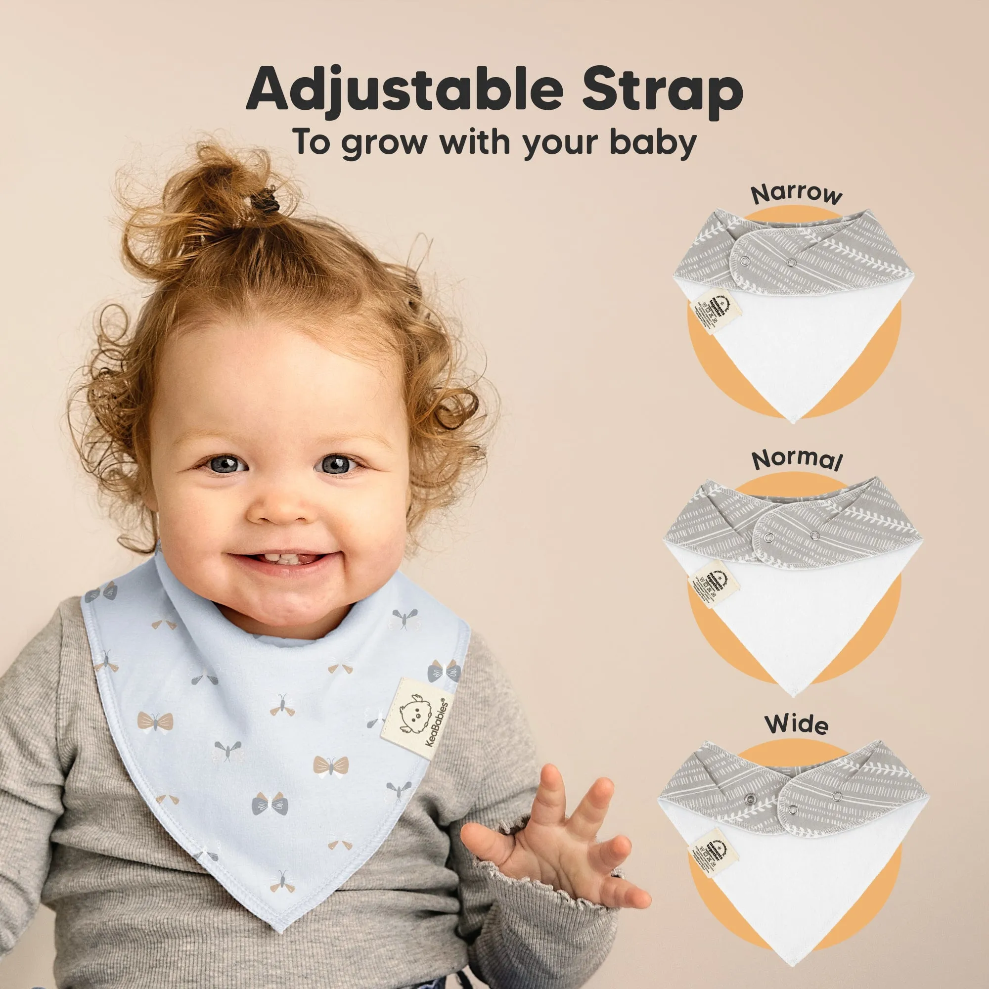 8-Pack Organic Bandana Bibs (Prairie)