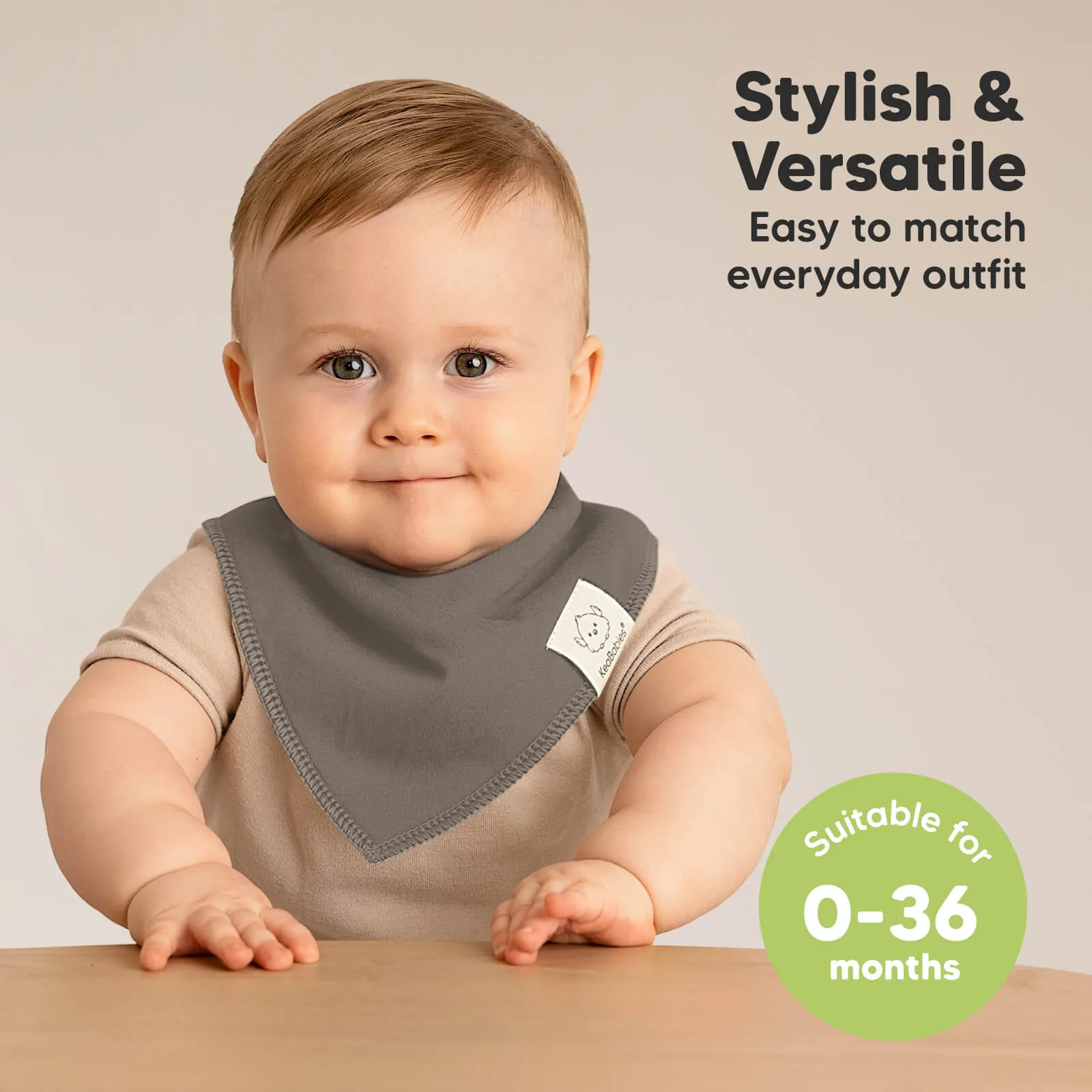 8-Pack Organic Bandana Bibs (Terracotta)