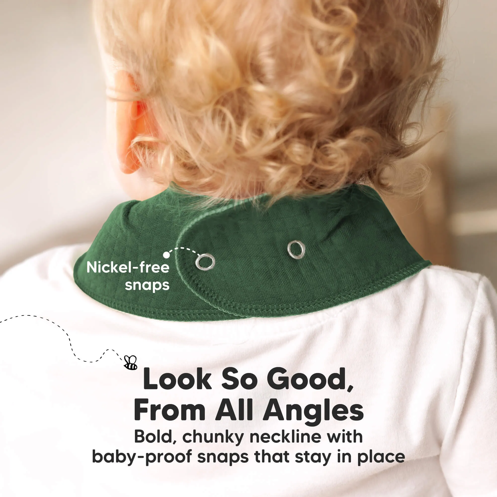 8-Pack Quin Bandana Bibs (Hunter)