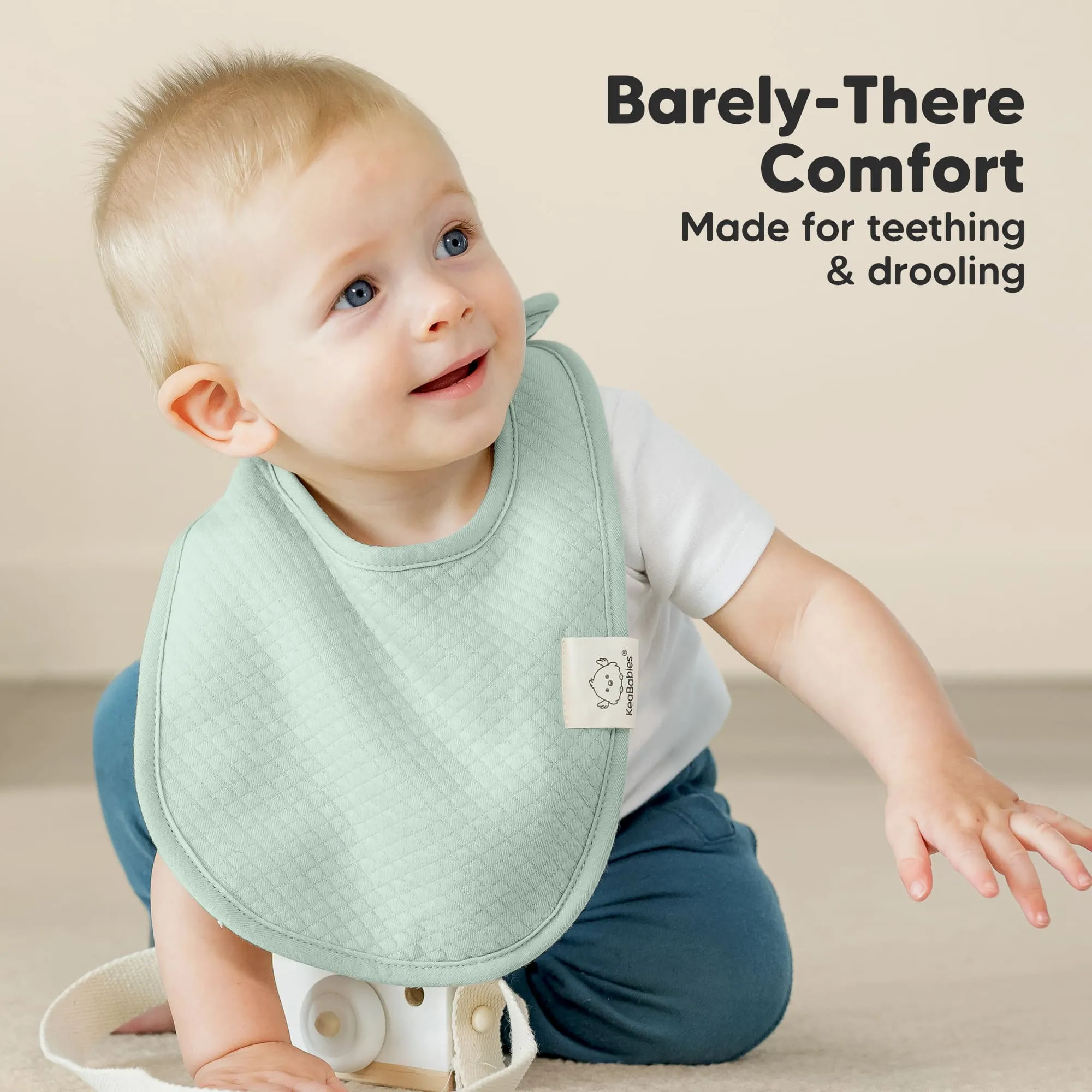 8-Pack Urban Quin Drool Bibs (Dew)