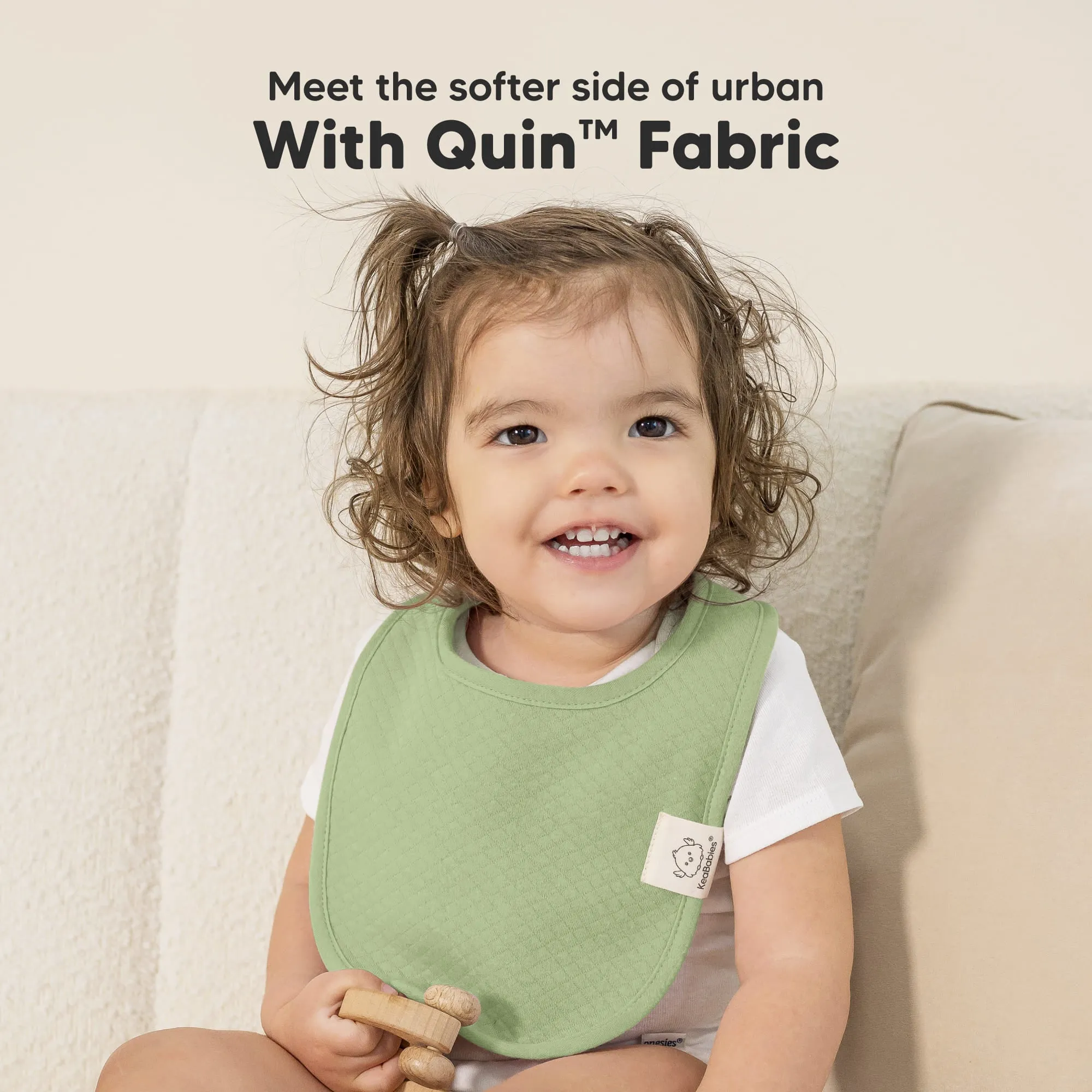 8-Pack Urban Quin Drool Bibs (Dew)