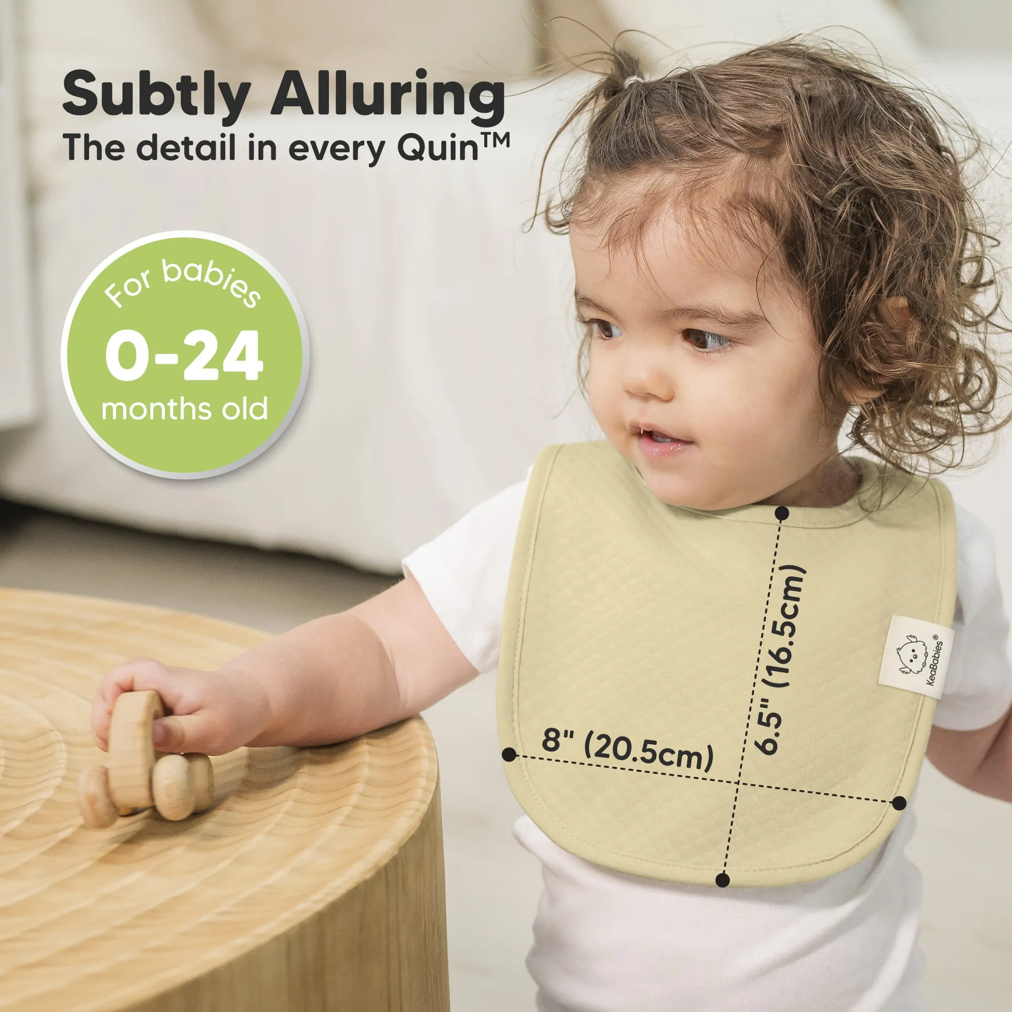 8-Pack Urban Quin Drool Bibs (Dew)