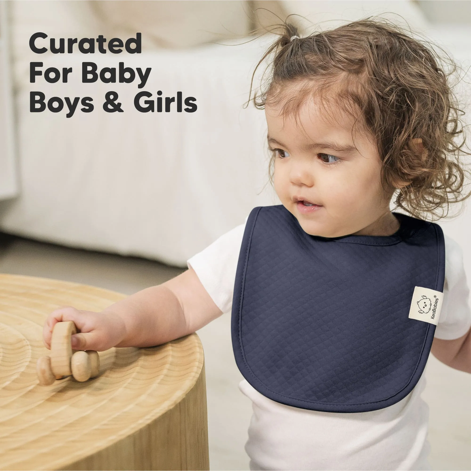 8-Pack Urban Quin Drool Bibs (Eclipse)