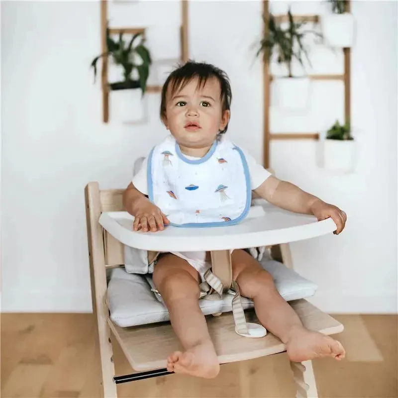 Aden   Anais - 3Pk Cotton Muslin Snap Bib, Space Explorers