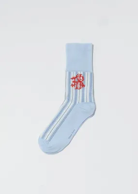 Ankle SR Logo Striped Socks