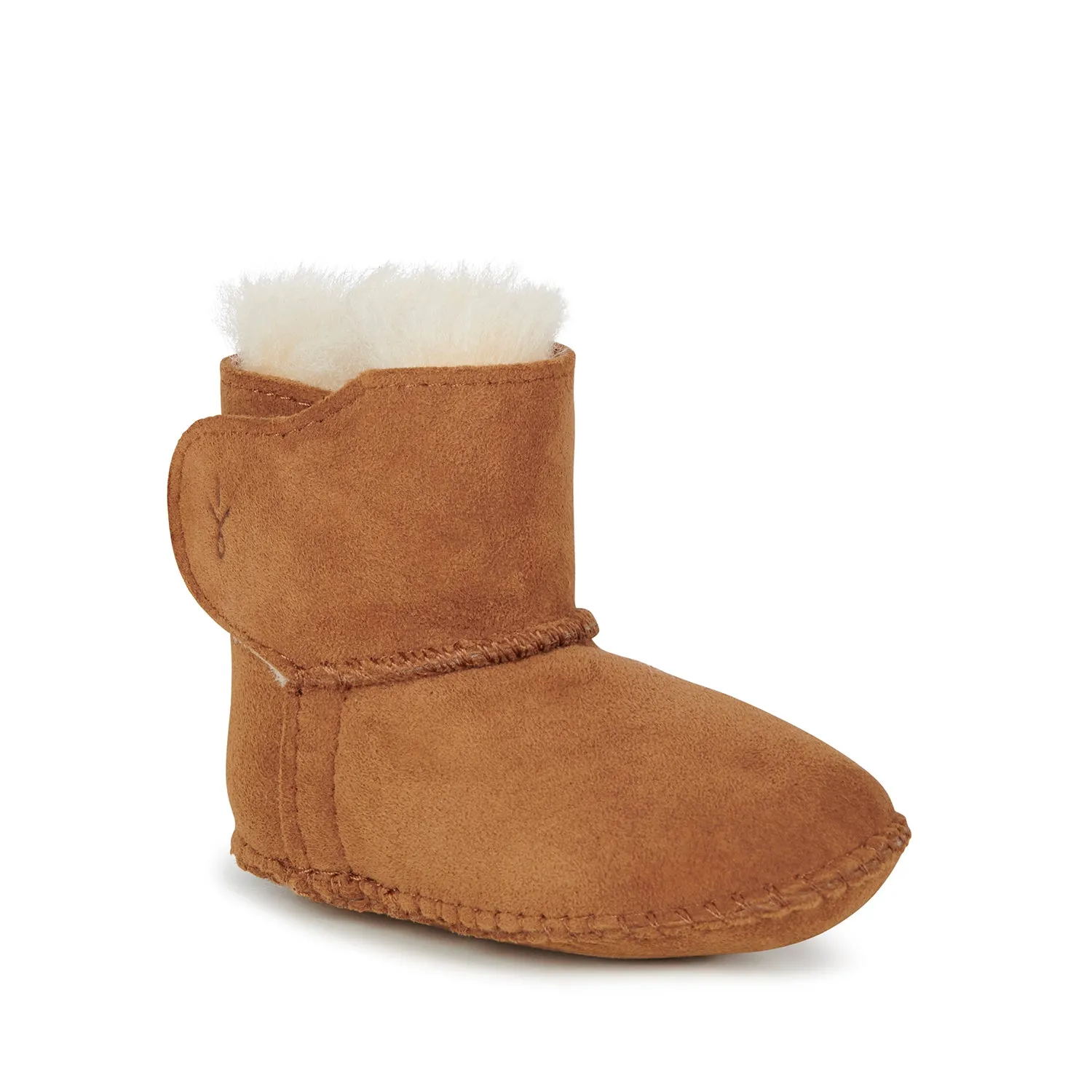 Baby Bootie Merino Lined Water Resistant Chestnut Suede