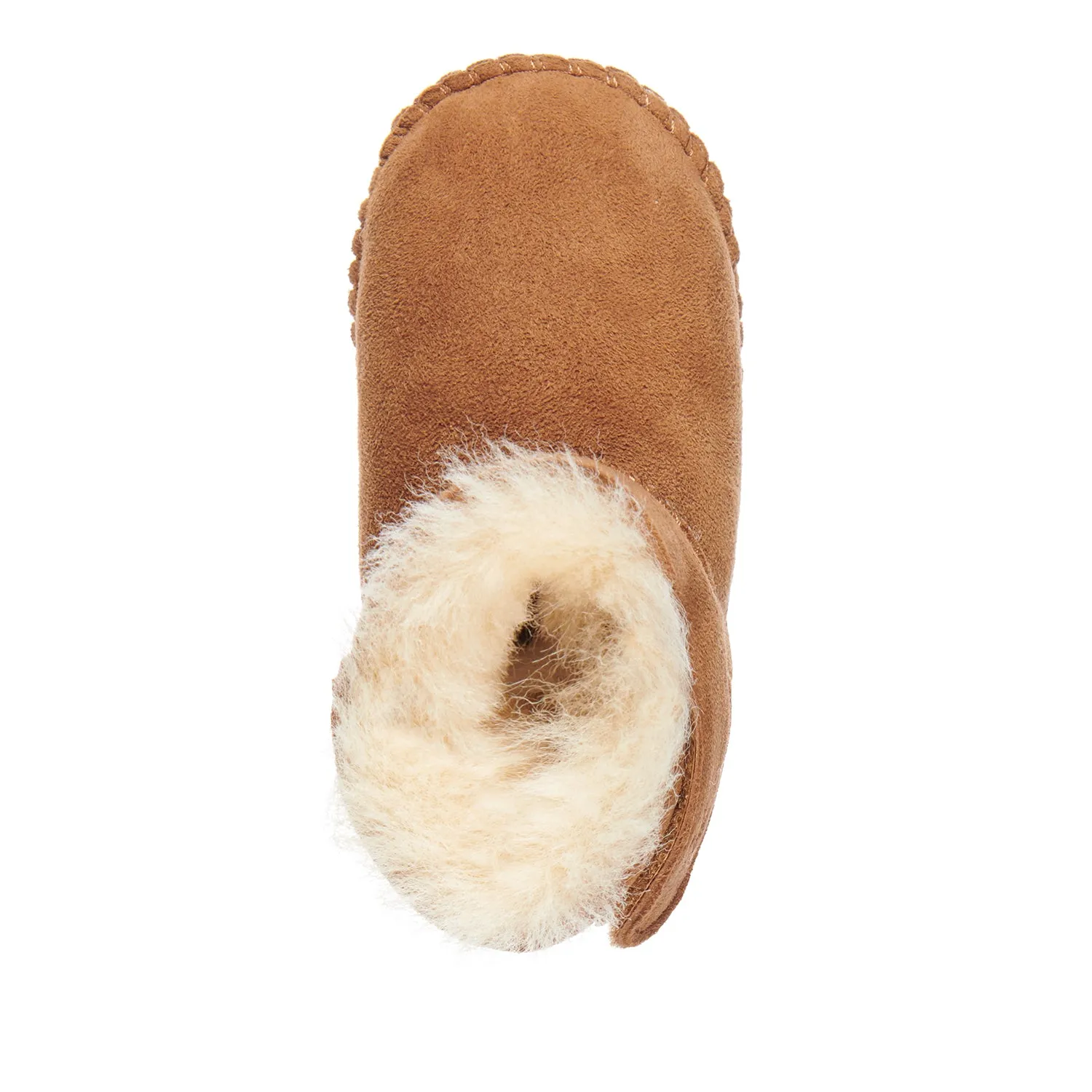Baby Bootie Merino Lined Water Resistant Chestnut Suede