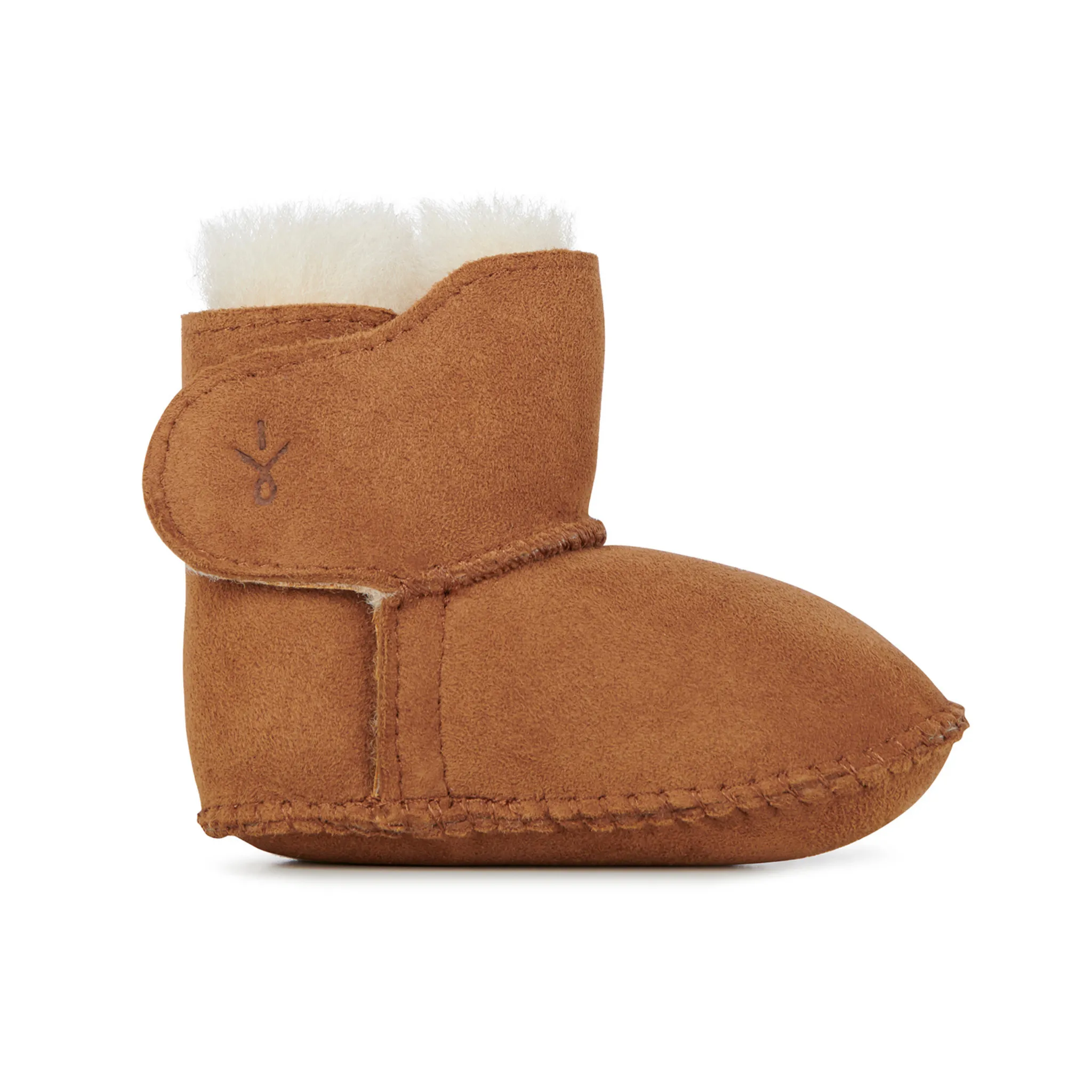 Baby Bootie Merino Lined Water Resistant Chestnut Suede