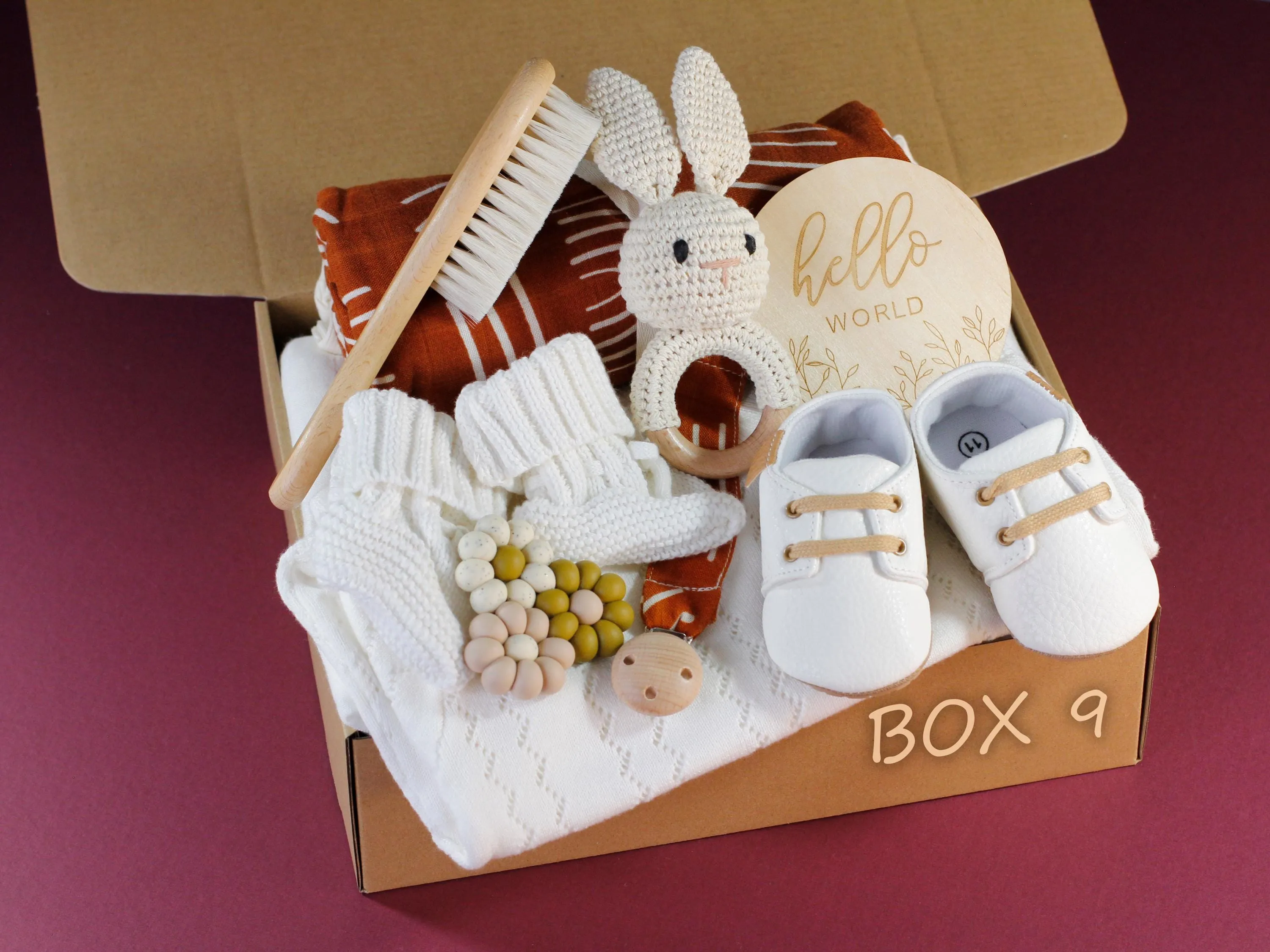 Baby Boy Gift, New Baby Boy Gift Box, Baby Shower Gift Basket, Gender Neutral, Newborn Boy Girl Gift, Expecting Mom New Parents Gift Hamper