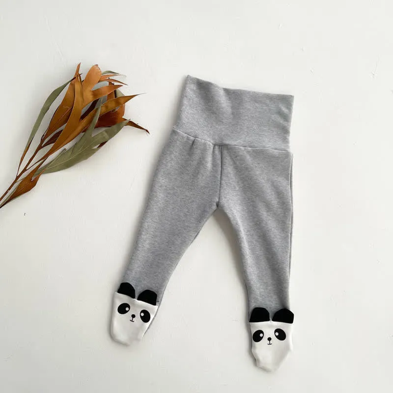 Baby Cartoon Panda Lovely Striped Tights
