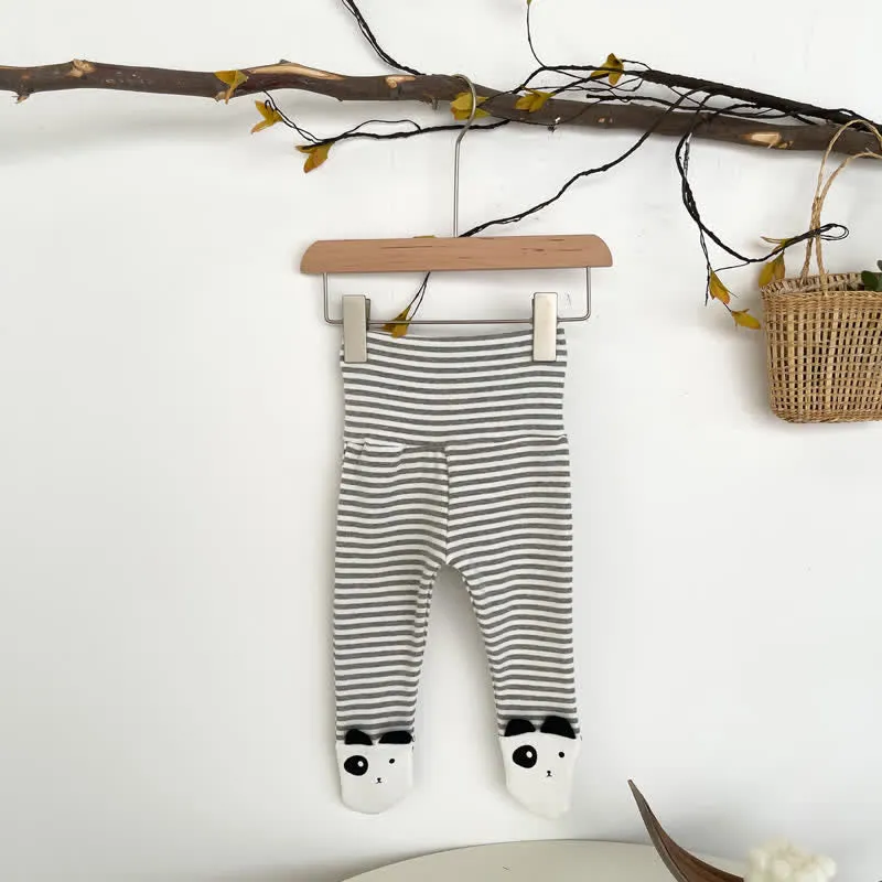 Baby Cartoon Panda Lovely Striped Tights
