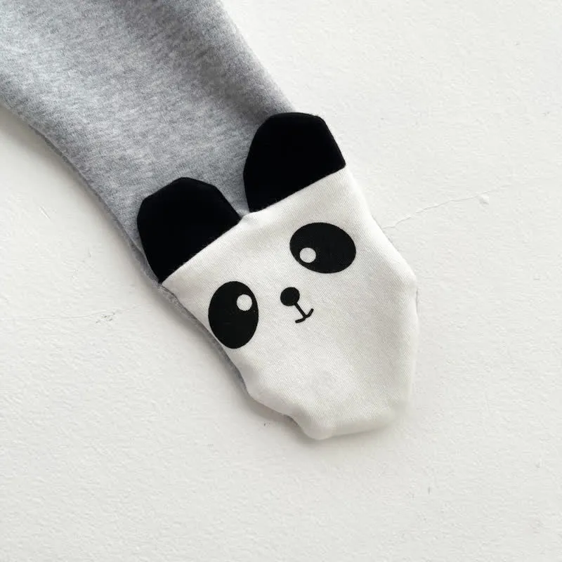 Baby Cartoon Panda Lovely Striped Tights