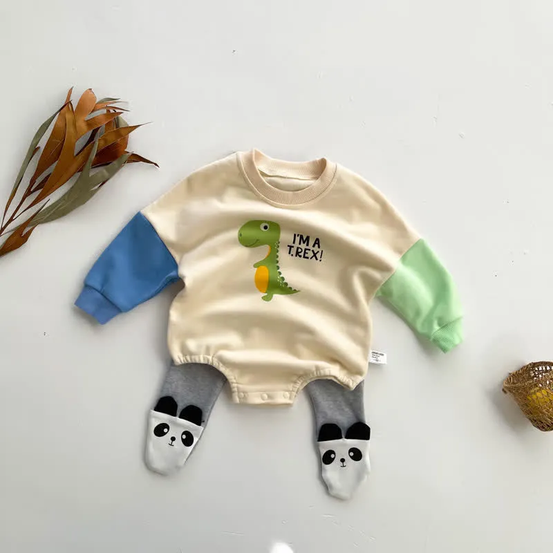 Baby Cartoon Panda Lovely Striped Tights