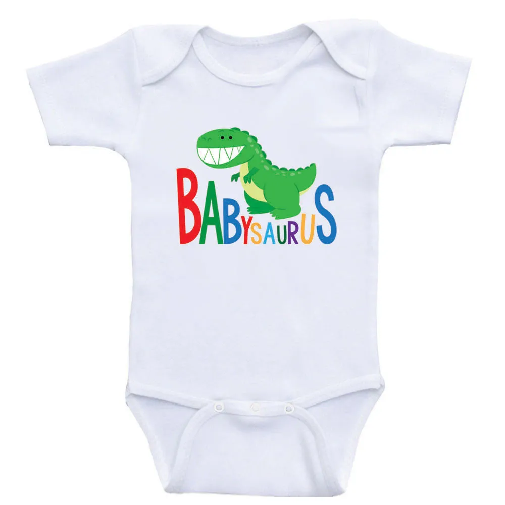 Baby Clothes "Babysaurus" Cute Gender Neutral Baby Shirt Bodysuits