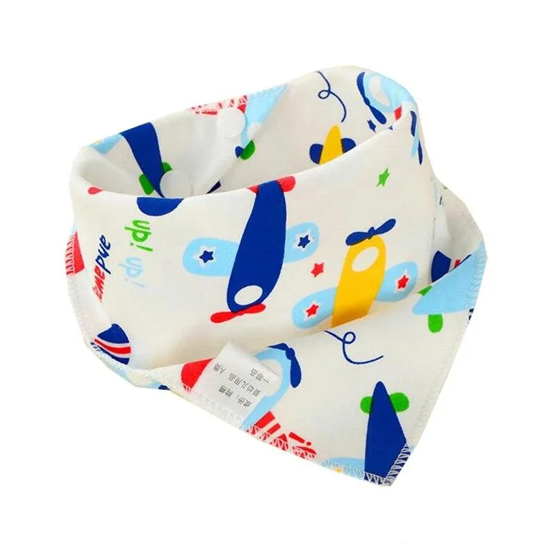 Baby  Cotton Super Absorbent Anti-Drop Bandana Saliva Towel