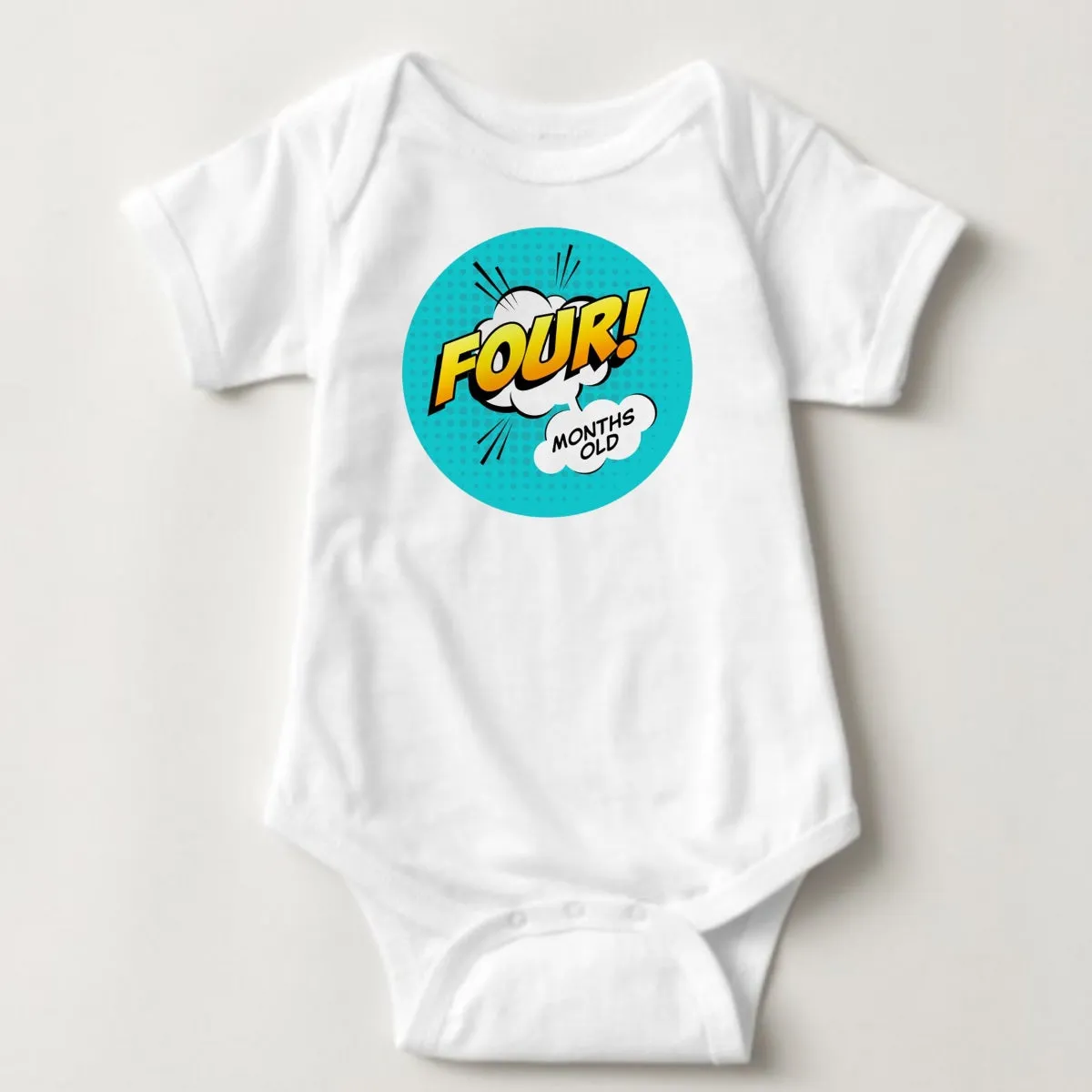 Baby Custom Monthly Onesies - Comics