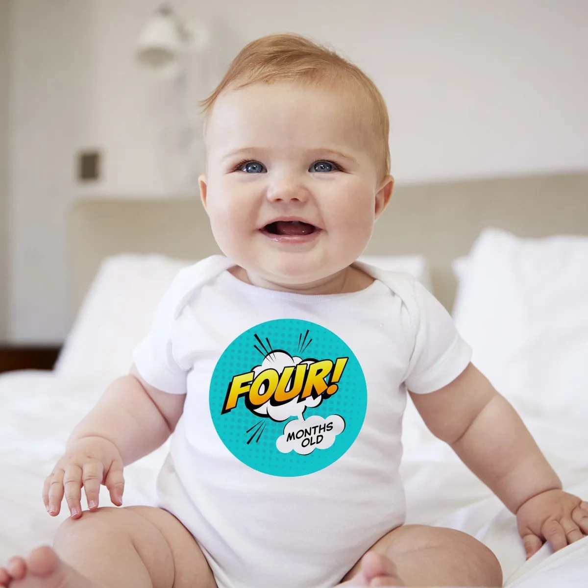Baby Custom Monthly Onesies - Comics