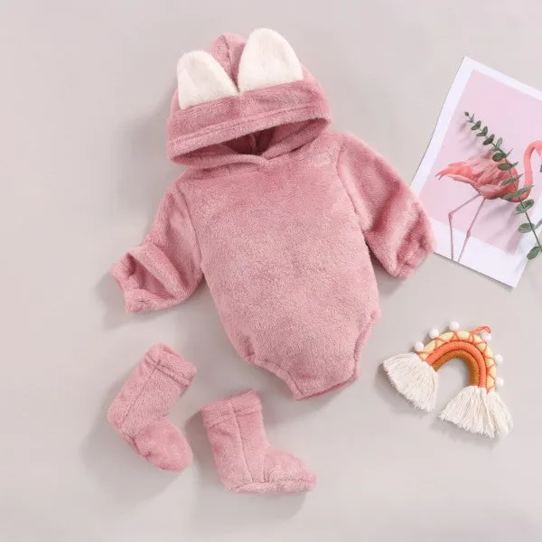Baby Girl Cat Ears Bow Romper Costume Outfit-154