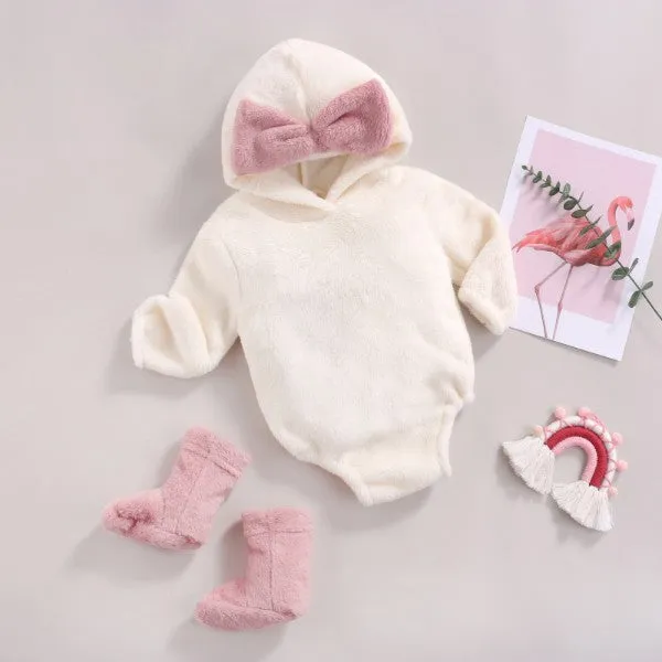 Baby Girl Cat Ears Bow Romper Costume Outfit-154
