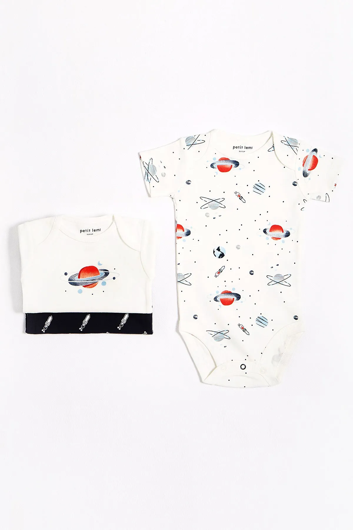 Baby Onesie Petit Lem 3-Pack Boy - Friendly Galaxy